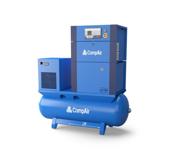 CompAir L11eFS - 7.5 - 270L Airstation - Fixed Speed Rotary Screw Compressor - Air Receiver - Dryer - Package