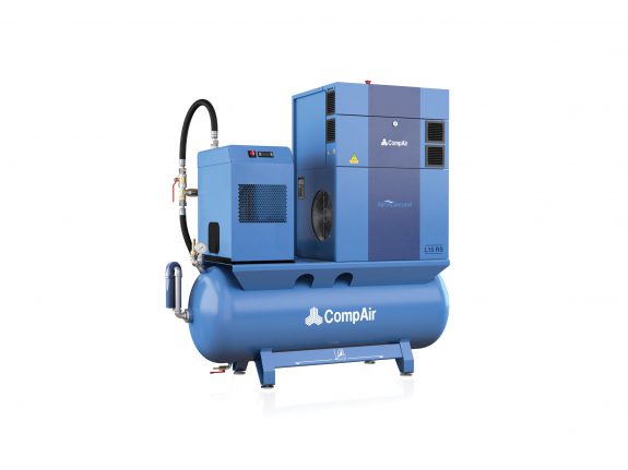 CompAir L07RS - 10 - 270L Airstation - Regulated Speed Rotary Screw Compressor - Air Receiver - Dryer - Package