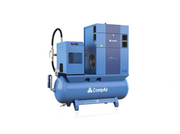 CompAir L18RS - 07 - 500L Airstation - Regulated Speed Rotary Screw Compressor - Air Receiver - Dryer - Package